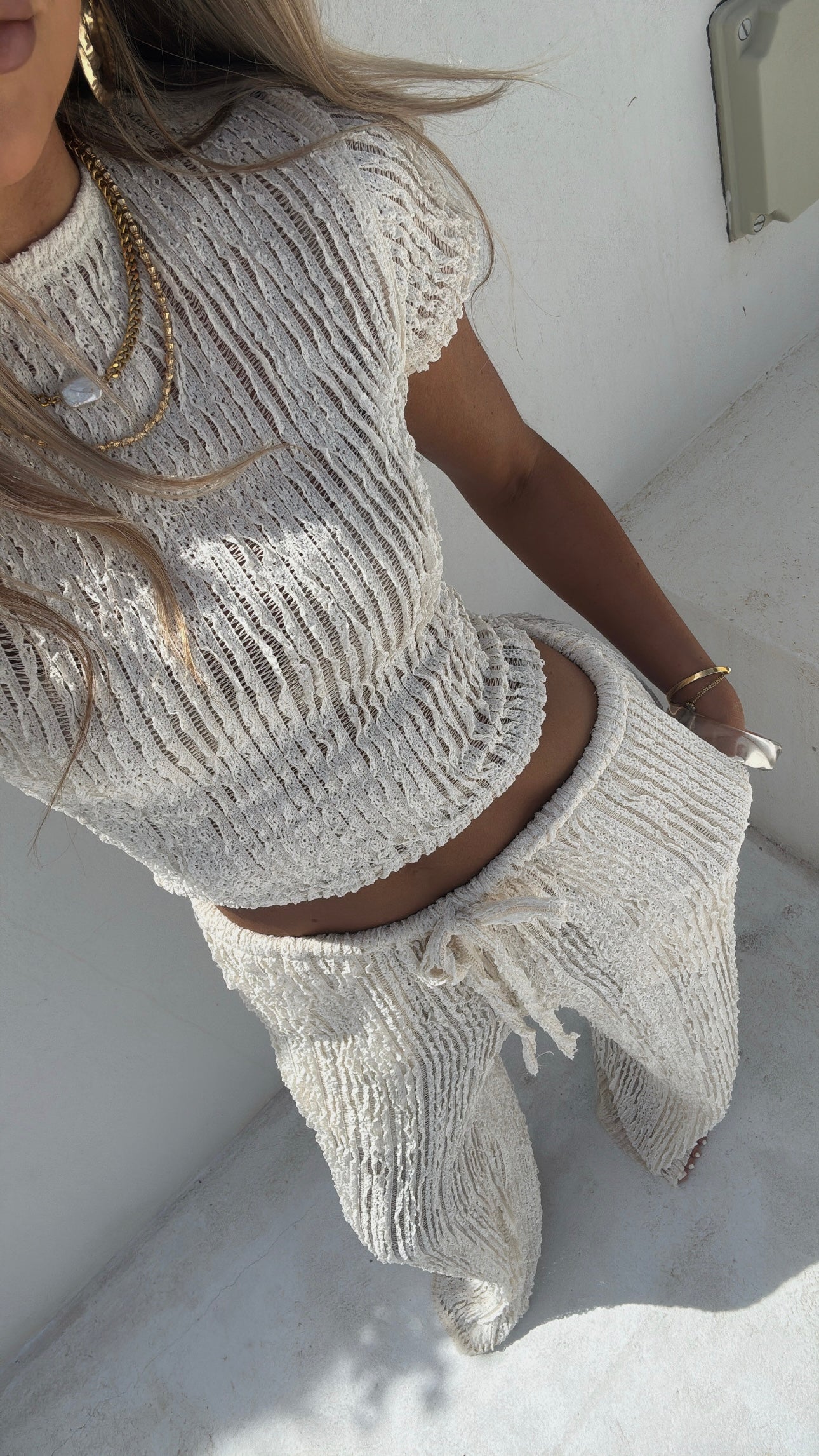 Soleil Trousers - Ivory – Lola Rae Fashion