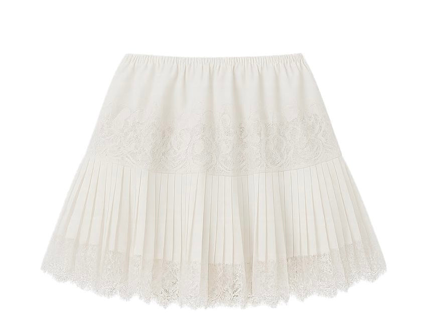 Aura Lace Skirt - Ivory