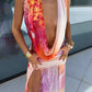 Havana cowl Neck Top/Skirt Co-Ord - Pink
