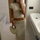 Palma Maxi Skirt - Ivory