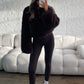 Faux Fur Jacket - Brown