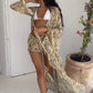 Cello Maxi Kimono/Shorts Co-Ord - Lemon