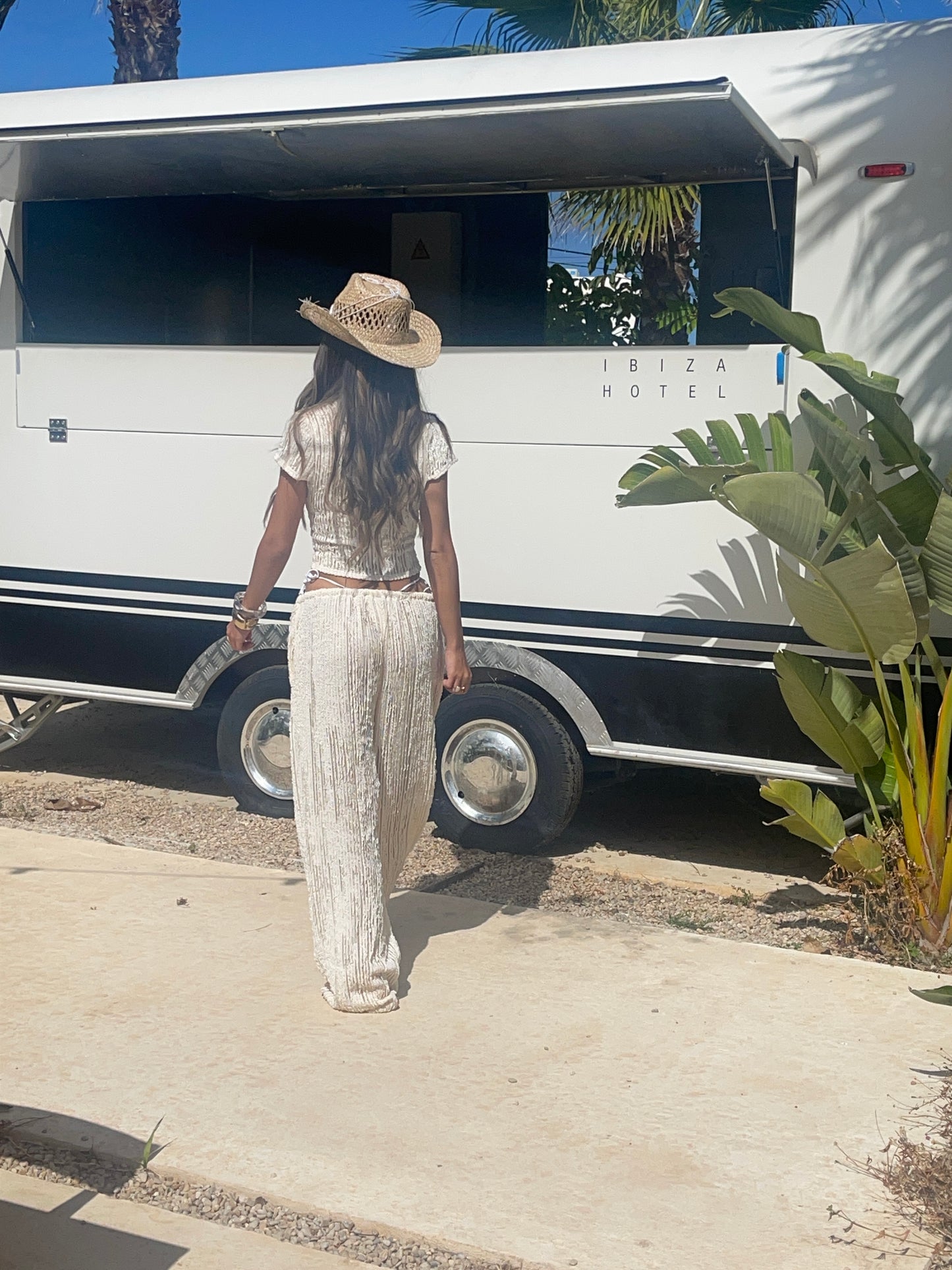 Isla Cap Sleeve Cropped Tee - Ivory