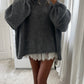 Oversized Knit Jumper - Dark Grey