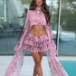 Rhode Ruffle Shorts/Cape Co-Ord - Pink