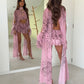 Rhode Ruffle Shorts/Cape Co-Ord - Pink