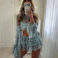 Rhode Ruffle Shorts/Cape Co-Ord - Blue