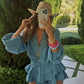 Tulum Frill Shorts Set - Azul