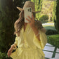 Tulum Frill Shorts Set - Lemon