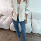Oversized Boxy Fit Blazer - Cream