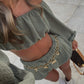 Chloe Blooomer Shorts Co-Ord - Olive
