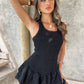 Janeiro Frill Dress - Black