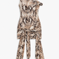 Noa Tie Knot Dress - Snake Print