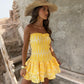 Darcy Frill Dress - Lemon