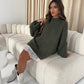 Oversized Knit Jumper - Khaki