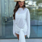 Amante Long Sleeve Wrap Dress and Sarong Co-Ord - Ivory