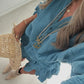 Tulum Frill Shorts Set - Azul