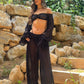 Bondi Balloon Style Trousers/Top Co-Ord - Black
