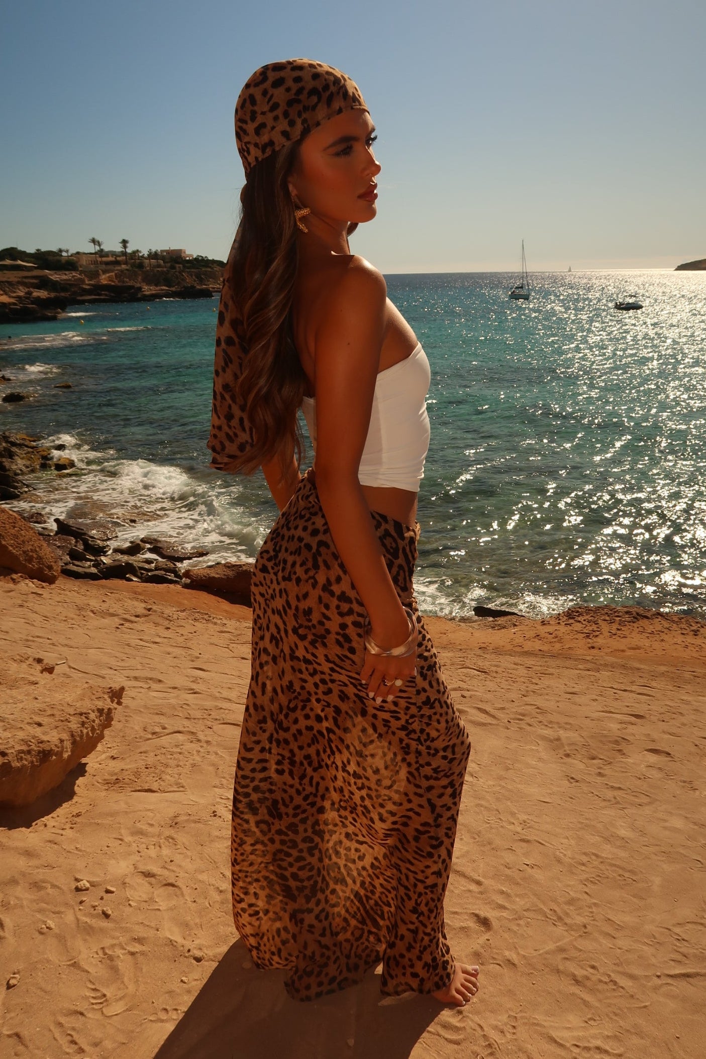 Marina Maxi Skirt - Leopard