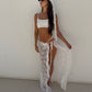 Lace Split Maxi Skirt - Ivory