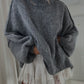 Oversized Knit Jumper - Dark Grey