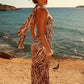 Cavalli Halterneck Maxi Dress - Desert