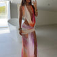 Havana cowl Neck Top/Skirt Co-Ord - Pink