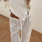 Florence Broderie Asymmetric Top - Ivory