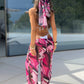 Paloma Chiffon Trousers - Fuchsia