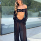 Bondi Balloon Style Trousers/Top Co-Ord - Black