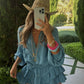 Tulum Frill Shorts Set - Azul