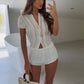 Myla Textured Cardigan - Ivory