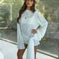 Amante Long Sleeve Wrap Dress and Sarong Co-Ord - Ivory