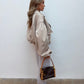 Balloon Sleeve Cropped Trench Jacket - Cream