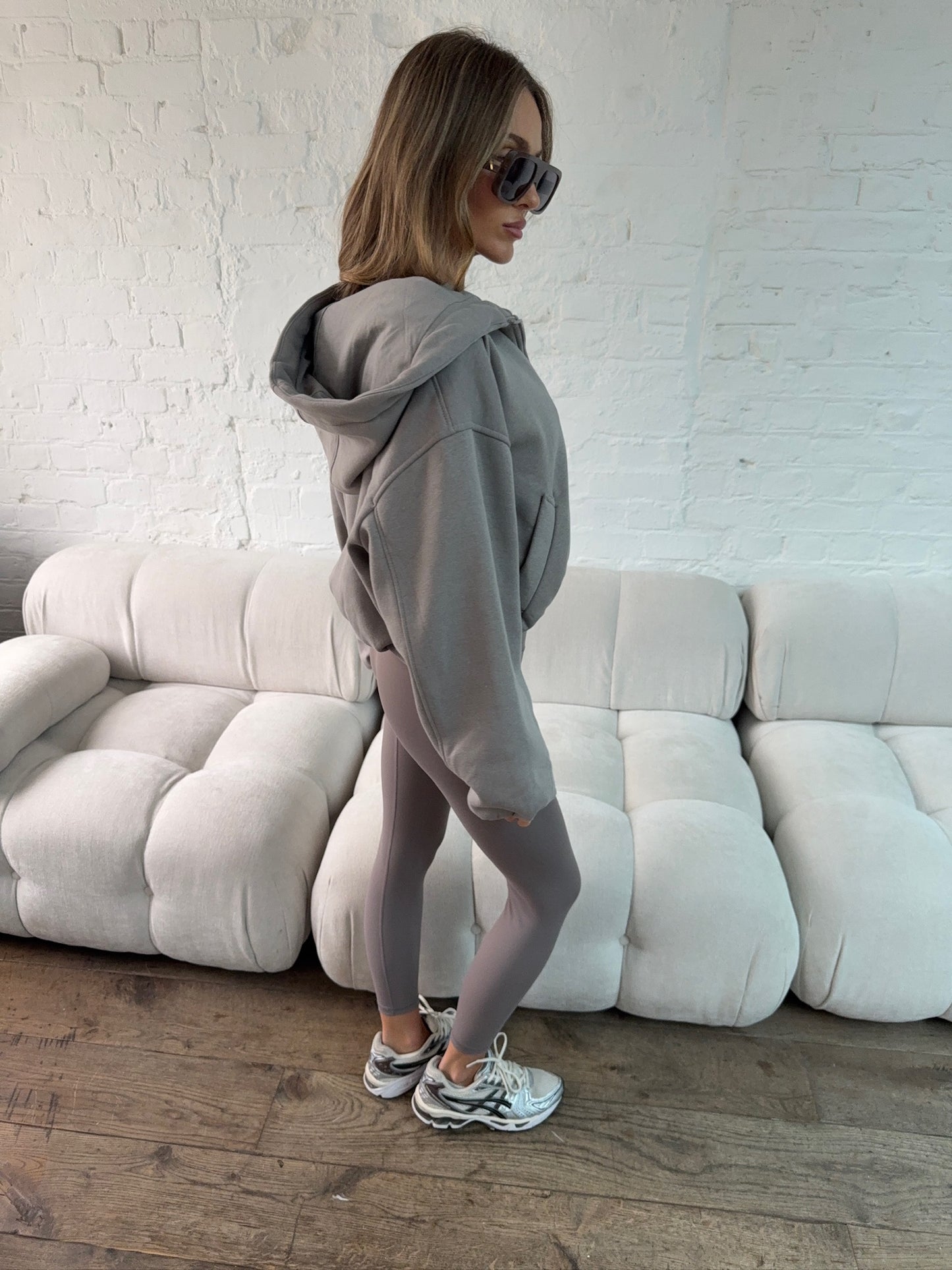 Balloon Sleeve Hoody - Grey