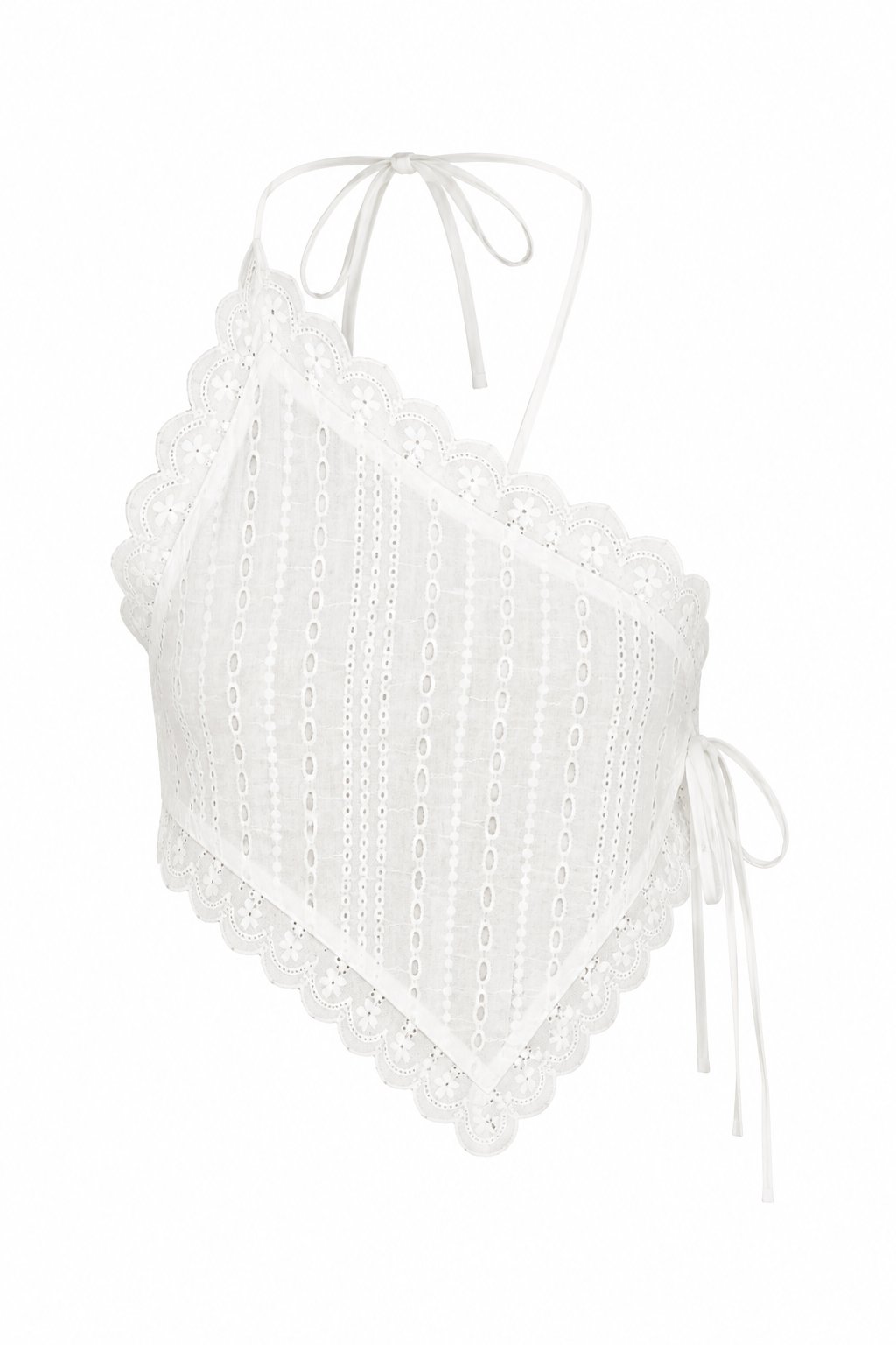 Florence Broderie Asymmetric Top - Ivory