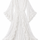 Cello Maxi Kimono/Shorts Co-Ord - Ivory Lace